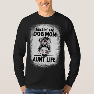 T-shirt Rockin' Chien Maman Et Tante Vie Chien Maman