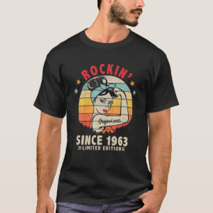 T-shirt Rockin' Depuis 1963 58E Anniversaire Rétro 58 Ans
