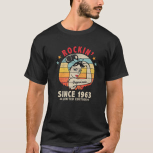 T-shirt Rockin' Depuis 1963 58E Anniversaire Rétro 58 Ans