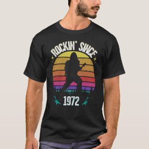 T-shirt Rockin depuis 1972 Bigfoot Music Lover
