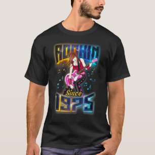 T-shirt Rockin depuis 1975 Rock Music 47e anniversaire