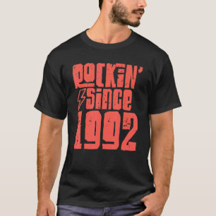 T-shirt Rockin depuis 1992 Classic Vintage Rock Music 1992