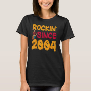 T-shirt Rockin depuis 2004 Rock Music 19e anniversaire