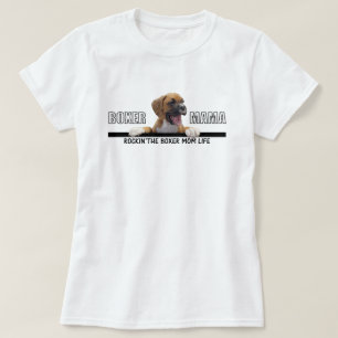 T-shirt Rockin la vie de maman de boxeur