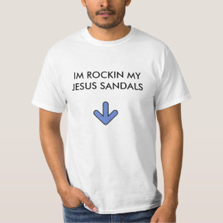 T-shirt Rockin ma pièce en t de sandales de Jésus