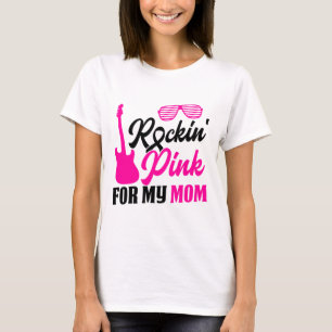 T-shirt Rockin' Pink Pour Maman Célébration De Sensibilisa