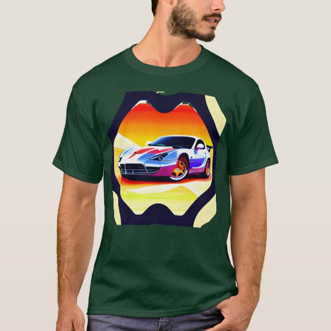 T-shirt Rocking car gift boy (Devant)