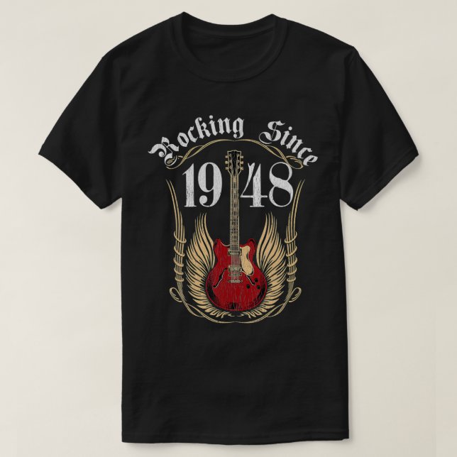 T-shirt Rocking Depuis 1948 73 Ans Cadeau (Design devant)