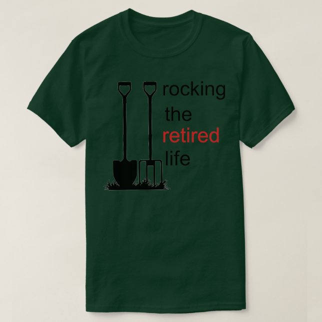 T-shirt Rocking The Retraité Life (Design devant)