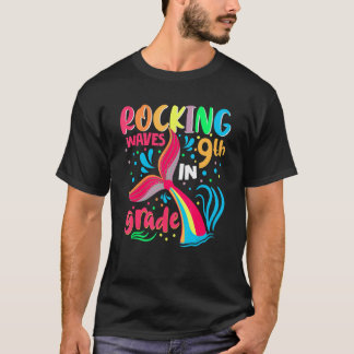 T-shirt Rocking Waves In 9th Grade Back To School Girls