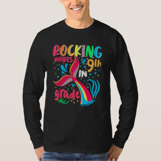 T-shirt Rocking Waves In 9th Grade Back To School Girls