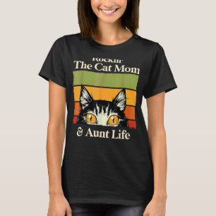 T-shirt Rockinu2018 La maman chatte Tante Vie Mat Mama Ca