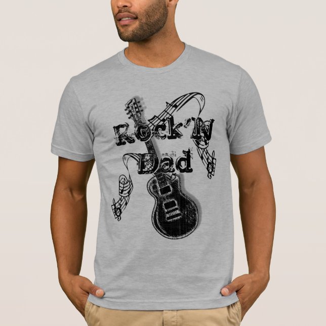 T-shirt Rock'N Dad - Cadeau pour papa (Devant)