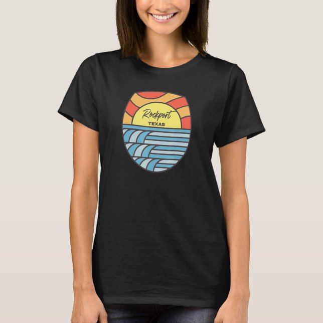 T-shirt Rockport Texas Tx Atlantic Sunrise Vacances Matchi (Devant)