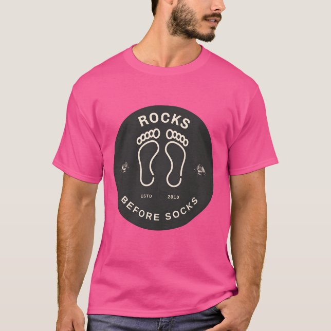 T-shirt Rocks Before Socks ESTD 2010 amis (Devant)