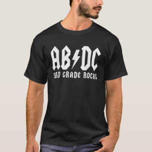T-shirt Rocks de 3e année ABCD Retour en classe Troisième