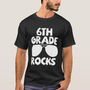 T-shirt Rocks De 6E Année Premier Jour De L'École Retour À