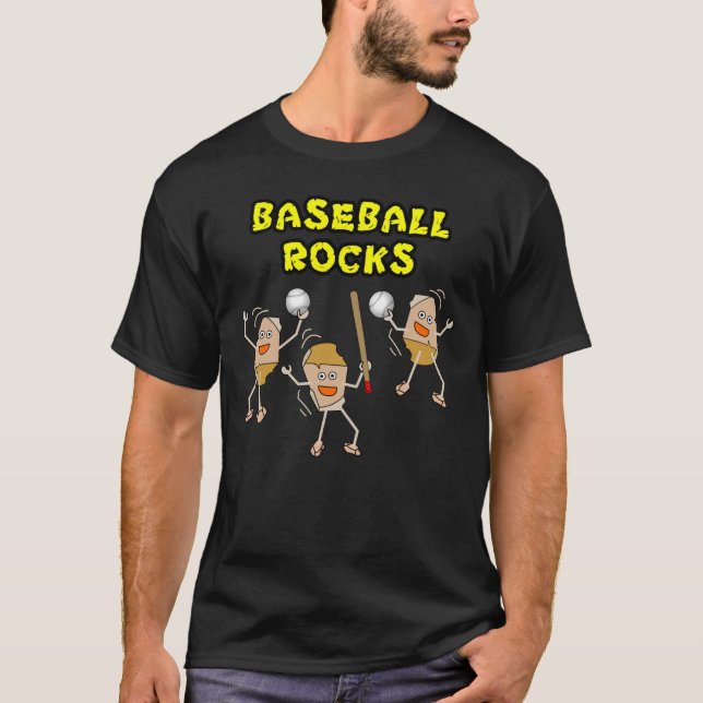 T-shirt Rocks de baseball (Devant)