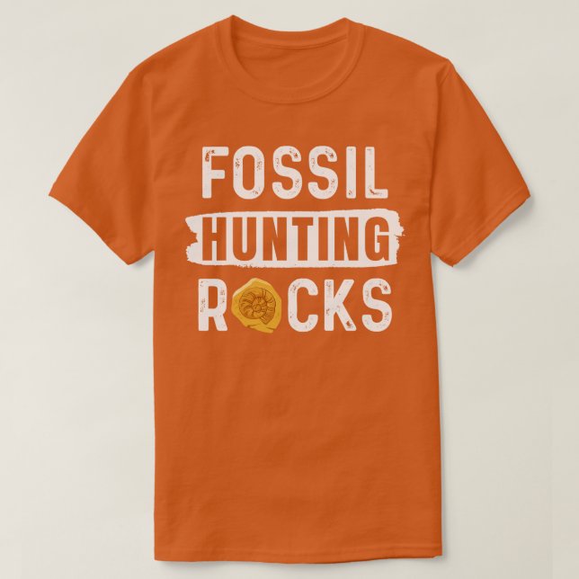 T-shirt Rocks de chasse aux fossiles (Design devant)