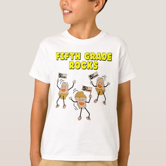 T-shirt Rocks de cinquième année (Devant)