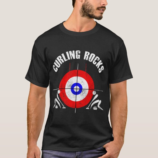 T-shirt Rocks de curling (Devant)