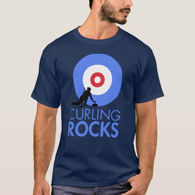 T-shirt Rocks de curling (Devant)