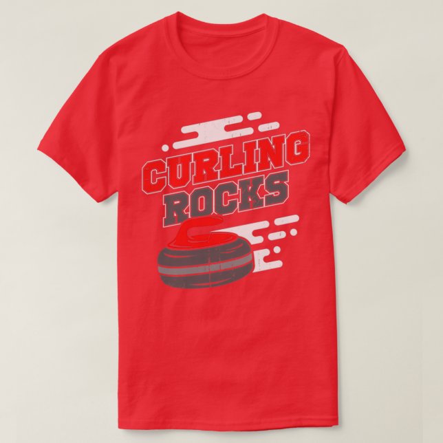 T-shirt Rocks de curling (Design devant)