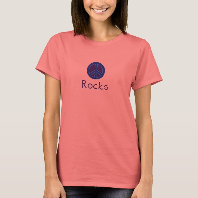 T-shirt Rocks de la paix (Devant)