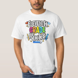 T-shirt Rocks de onzième année   Retour à l'école