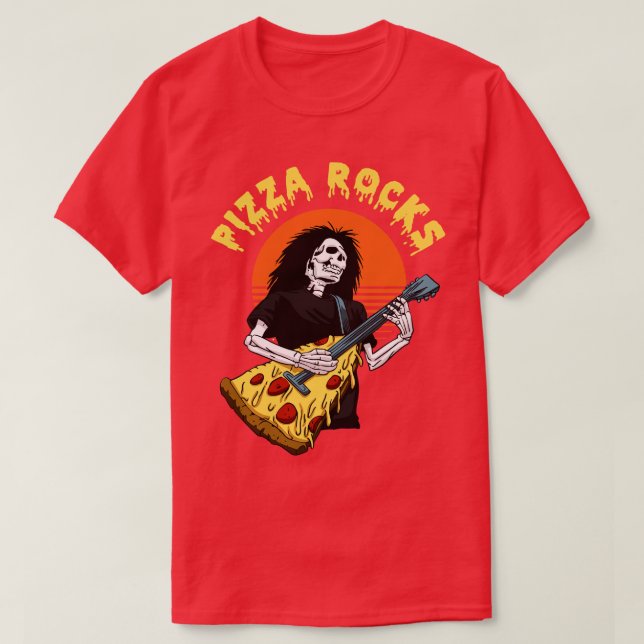 T-shirt Rocks de pizza (Design devant)