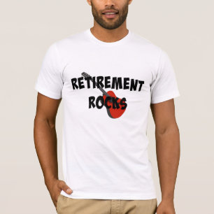 T-shirt Rocks de retraite, Guitare rouge