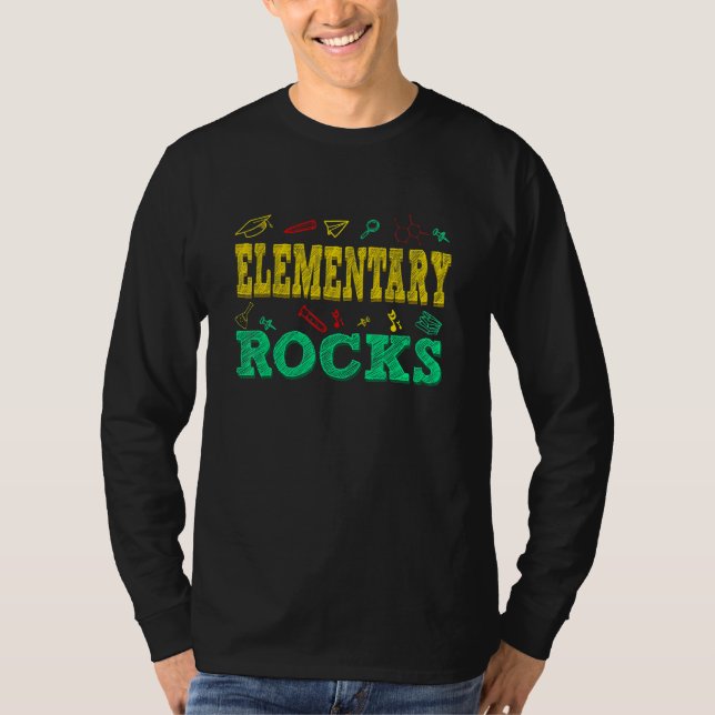 T-shirt Rocks Élémentaires Mignon Élémentaire Incroyable R (Devant)