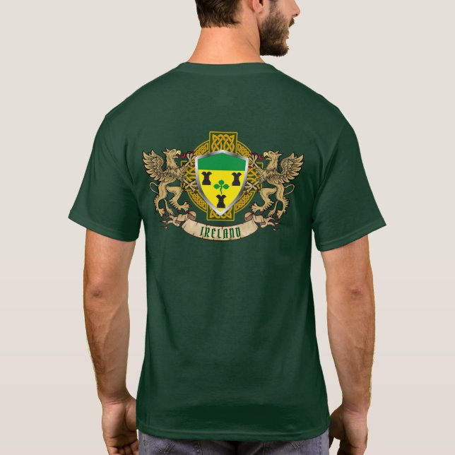 T-shirt Rocks Irish Shield & Griffins Personnalisé (Dos)