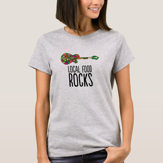 T-shirt Rocks Local Food (Devant)
