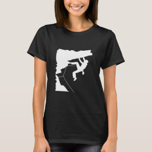 T-shirt Rocks Mountain Climb Escalade Bouldering Hiker Tre