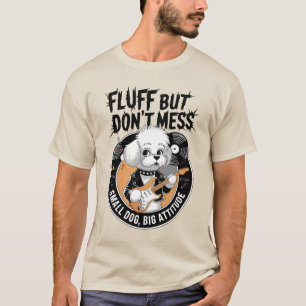 T-shirt Rockstar Bichon Frise - Fluffy Punk Dog