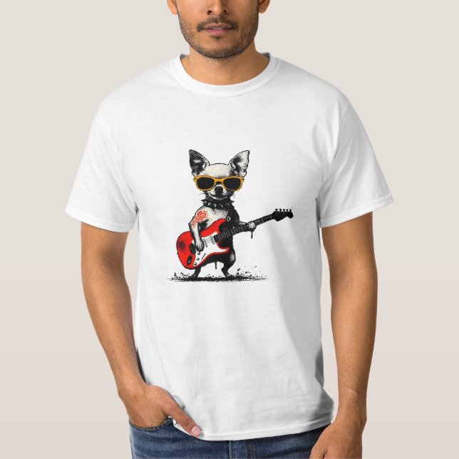 T-shirt Rockstar Chihuahua (Devant)