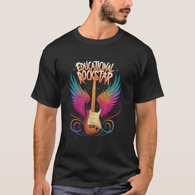 T-shirt ROCKSTAR ÉDUCATIF 1re 2e 3e 4e 5e année Thé (Devant)
