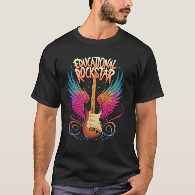 T-shirt ROCKSTAR ÉDUCATIF 1re 2e 3e 4e 5e année Thé (Devant)