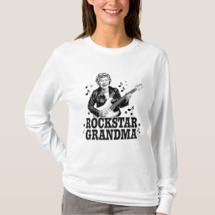 T-shirt Rockstar Grandma - Design musical amusant et rétro