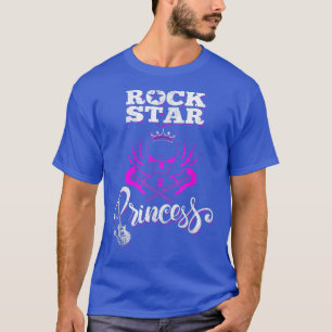 T-shirt Rockstar Princess Cute Girls Rockers Novelty Rock