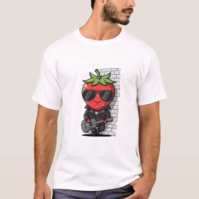 T-shirt Rockstar Strawberry (Devant)