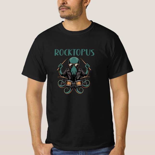 T-shirt Rocktopus Octopus (Devant)