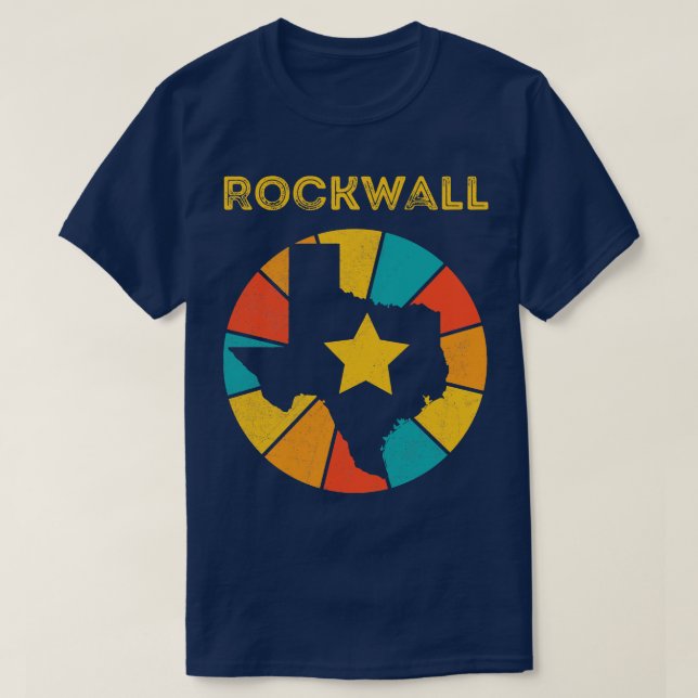 T-shirt Rockwall Texas Vintage Souvenir désaffecté 1 (Design devant)