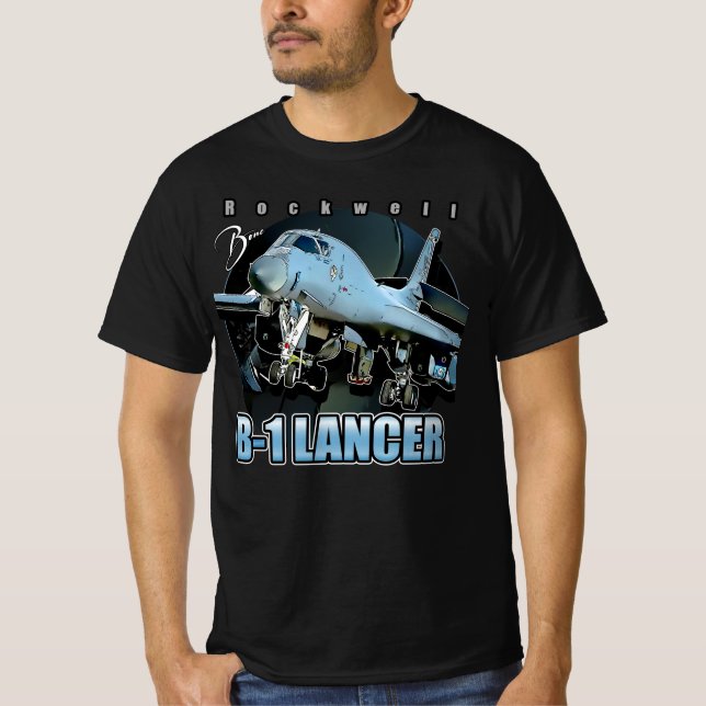 T-shirt Rockwell B1 Lancer USAF Supersonic Heavy Bomber (Devant)