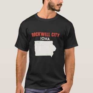 T-shirt Rockwell City Iowa USA State America Travel Iowan