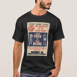T-shirt Rocky Creed Vs Balboa Rematch Of Century Poste