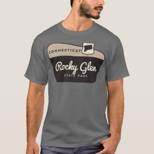 T-shirt Rocky Glen State Park Affiche de bienvenue Connect