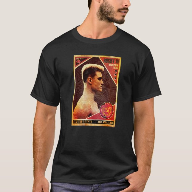 T-shirt Rocky IV Vous Perdrez Ivan Drago (Devant)