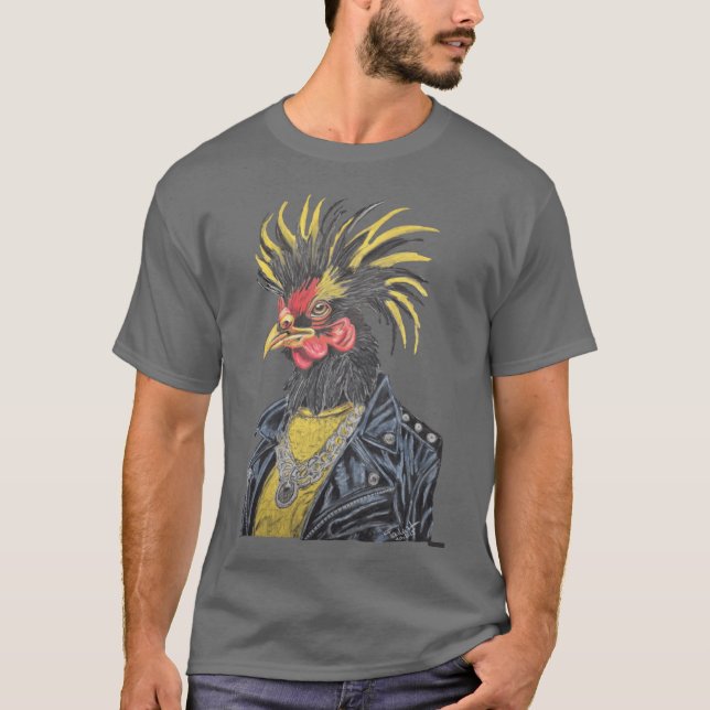 T-shirt Rocky le Coq rétro (Devant)